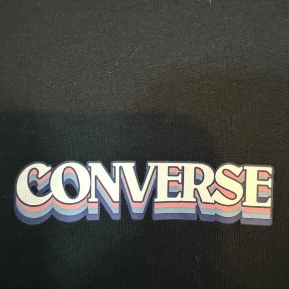 Converse Black Long Sleeve T-Shirt - Mountain Logo - Size XL - Picture 8 of 8